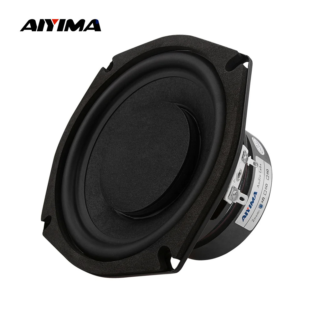 AIYIMA 1Pcs 5.25 Inch Subwoofer Speaker 4 8 Ohm 80W Woofer Speaker Super Bass LoudSpeakers Column