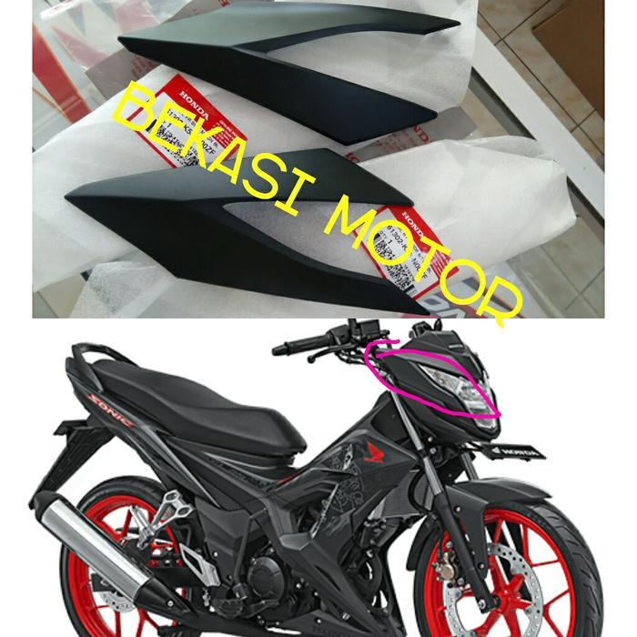 Cover Batok Samping Kuping Kanan Kiri Honda Sonic 150R Original Hitam