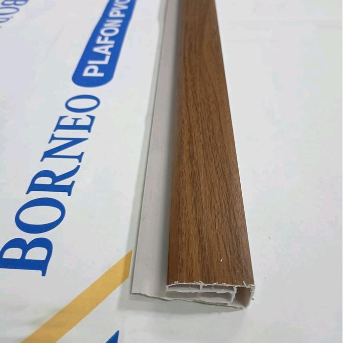 Terlaris Lis Tutup Besar Pvc Doff Laminate Coklat Tua