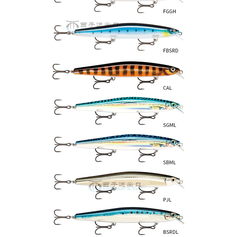 RAPALA Super Long Throw Minow MXLM12 Long Range Cast Lure Cocktail Lure