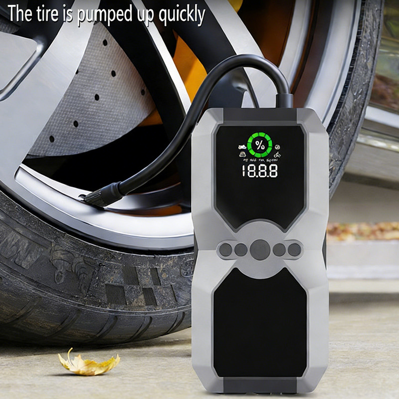 Car Jump Starter With Air Compressor LCD Screen 48000MAH Portable Booster Charger 5000A Powerful Car