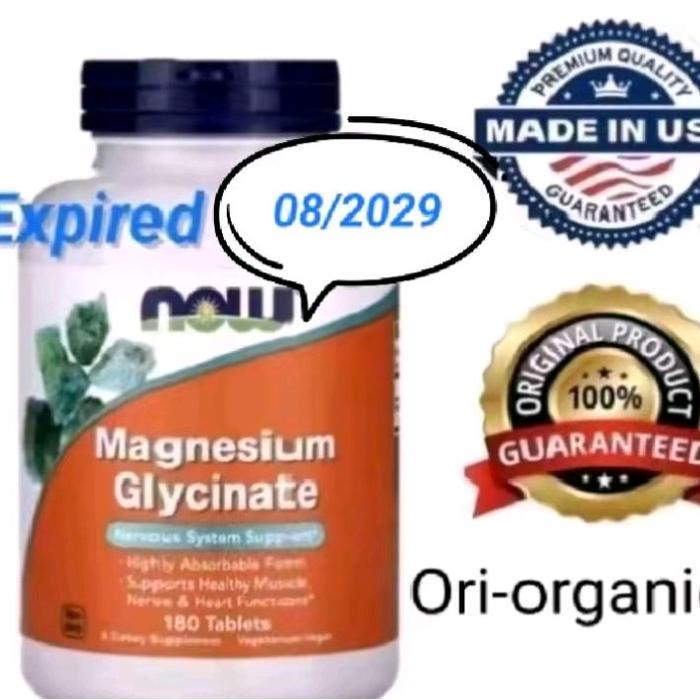 Now Foods Magnesium Glycinate 180 Tablet