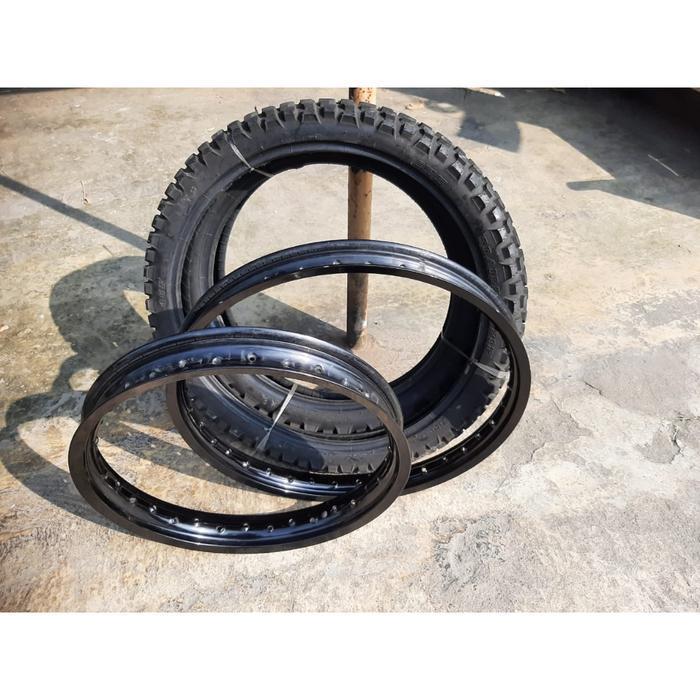 READY LINGKAR VELK DAN BAN LUAR ORIGINAL COPOTAN MOTOR VELG DAN BAN CRF RING 18 21