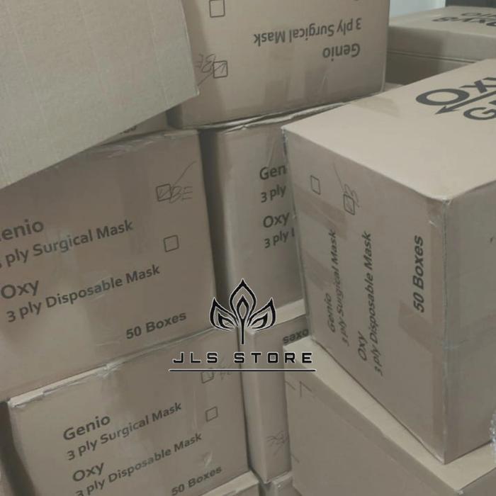 GROSIR MASKER MEDIS PREMIUM GENIO MASKER 3 PLY DISPOSABLE FACE MASK