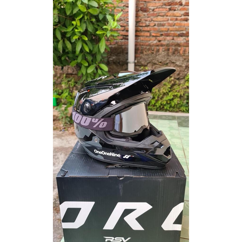 ASLI HELM ORCA 119 HELM ORCA ONEONENINE TH 9 BLACK GLOSS TERBARU READY STOCK
