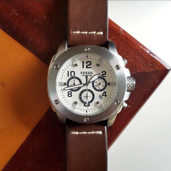 Jam Tangan Pria F05S1L Fs 4929 Strap Leather Fullset