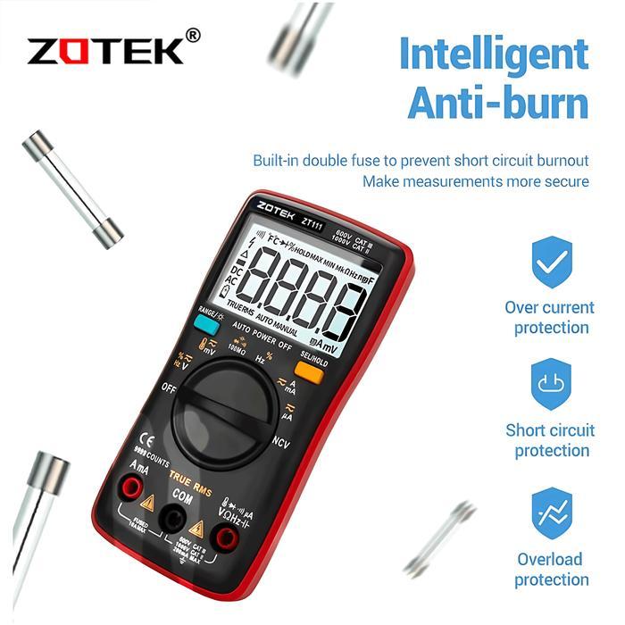 * AVOMETER DIGITAL ZOTEK ZT111 - MULTITESTER DIGITAL ZT111 ORIGINAL
