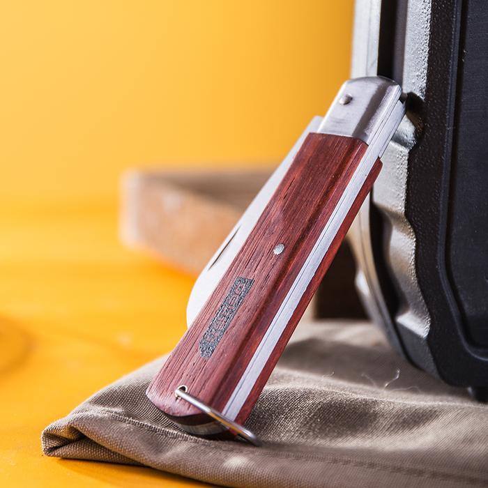 * Deli Pisau Kabel Lurus dan Bengkok 200mm Dengan Gagang Kayu DL00X0