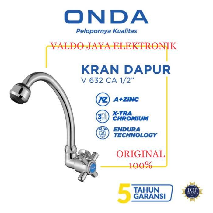 Onda Kran Angsa V-632 Ca Kran Wastafel Kran Cuci Piring