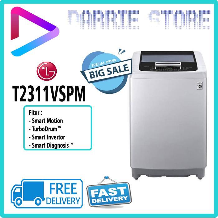 LG T2311VSPM MESIN CUCI TOP LOADING WASHER T-2311VSPM T2311 2311VSPM