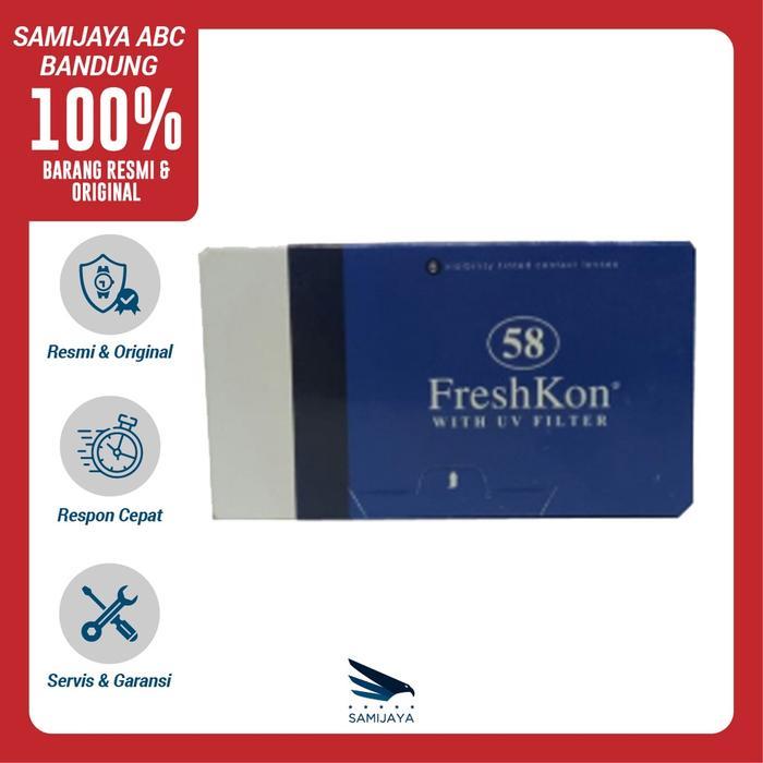 Softlens FRESHKON FR58 CLEAR Bening Bulanan Minus 1,00 s/d 10,00