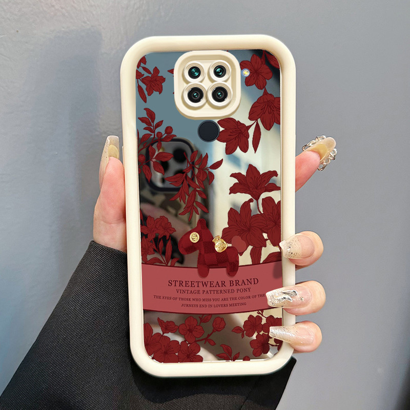 Casing Hp Xiaomi Redmi Note 9 Note 9s Note 9 Pro POCO M2 Pro Case Casing daun maple Pola Kasus cermi