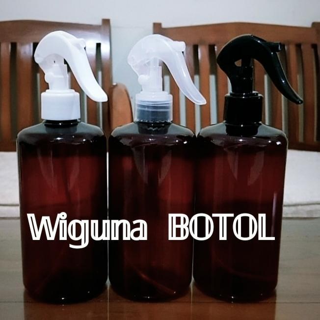 Botol spray 500 ML COKLAT / Botol Amber 500ml tutup spray triger