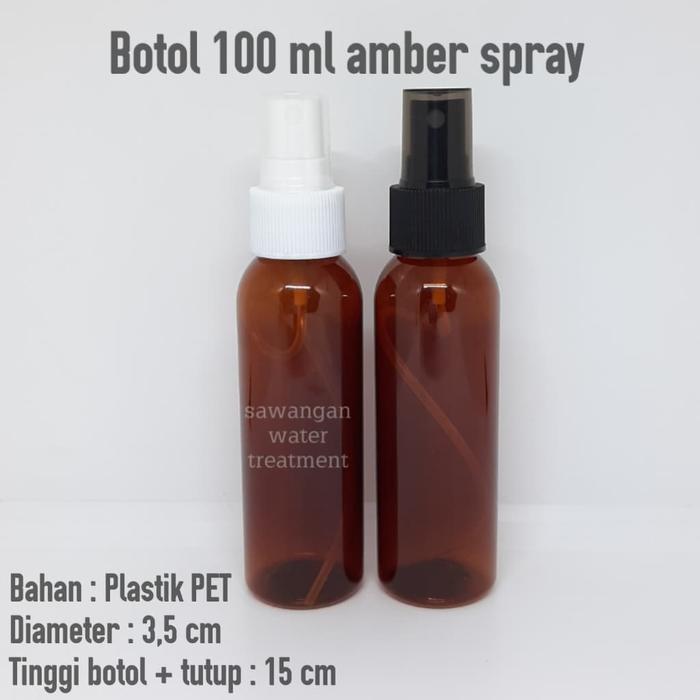 Botol Spray 100ml amber / Botol amber spray 100ml / botol amber