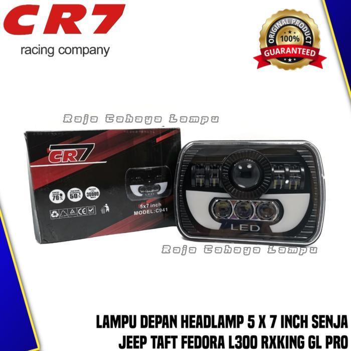 Lampu Depan Headlamp 7 Inch 8 LED Headlamp 5x7 inch LED Kotak L300 Mobil Motor