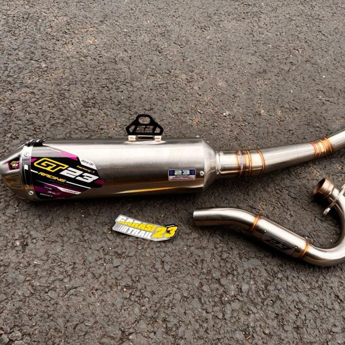 Knalpot Crf Klx Wr Original Gt23Racing Bore Up Type Pro-1
