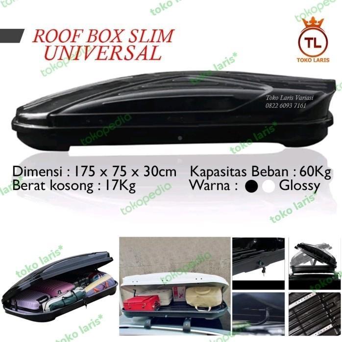 Roof Box Roofbox Livina paket bagasi atas mobil Glossy slim