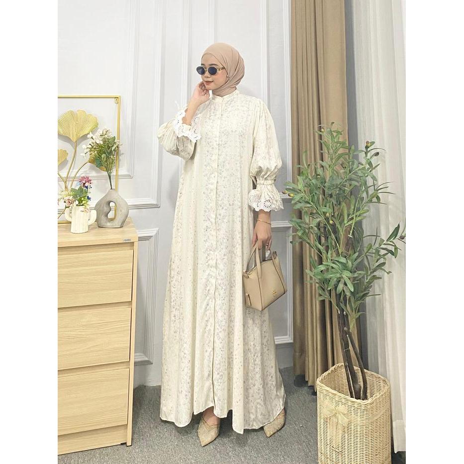 Almira Dress / Gamis Raya Series Bahan Viscose Jaguar Pasti Promo