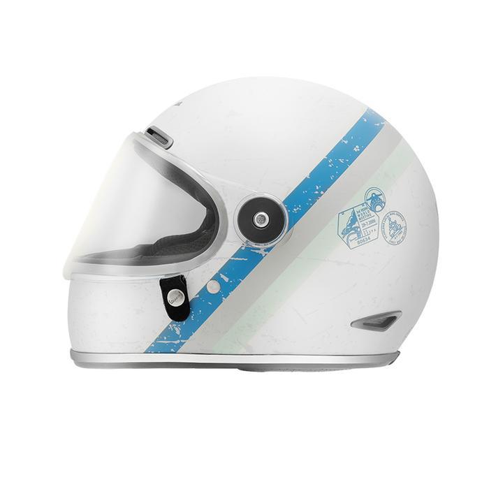 Helm Vespa Italy Original Heritage Full Face White Edition - L