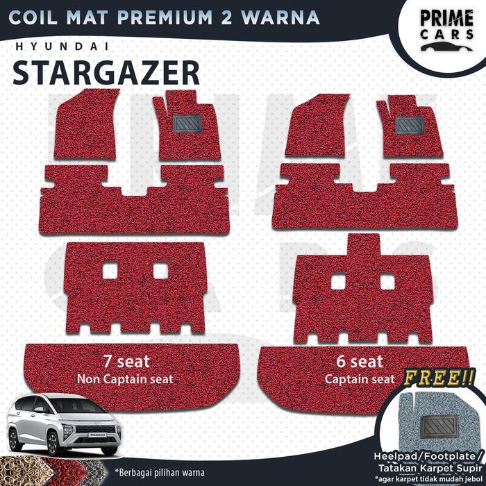Karpet Mobil Coil Mat PREMIUM Hyundai STARGAZER Full Mie Bihun 2 Warna