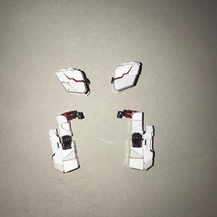 2nd RG Unicorn Gundam Part Arms Shoulder Armor Hand Unit