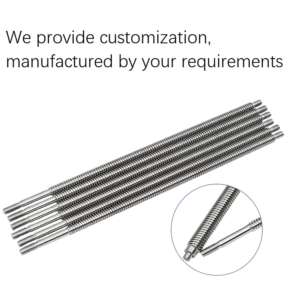 T10 Lead Screw with brass nut stepper motor screw Lead/2/4/8/10/12/14/16/20mm Pitch 2mm Stainless