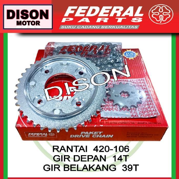Terpopuler Gir Set Federal Balde 125 Fi Supra X 125 Fi Pgm Fi Original Gear Set Girset Federal