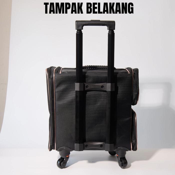 T4228-Koper Tas makeUp /Beautycase /Box MakeUp /Box Kosmetik /kosmetik Box /Koper Kosmetik Hitam