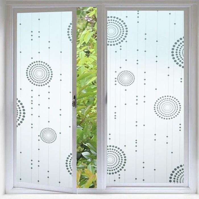 Stiker Kaca Jendela Rumah Sandblast Panjang 4 Meter Motif Bambu Bahan Pvc Anti Air & Noda Sticker