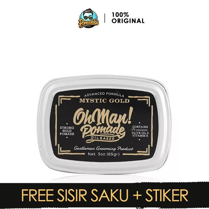 Oh Man Pomade Mystic Gold Strong Hold Oil Based