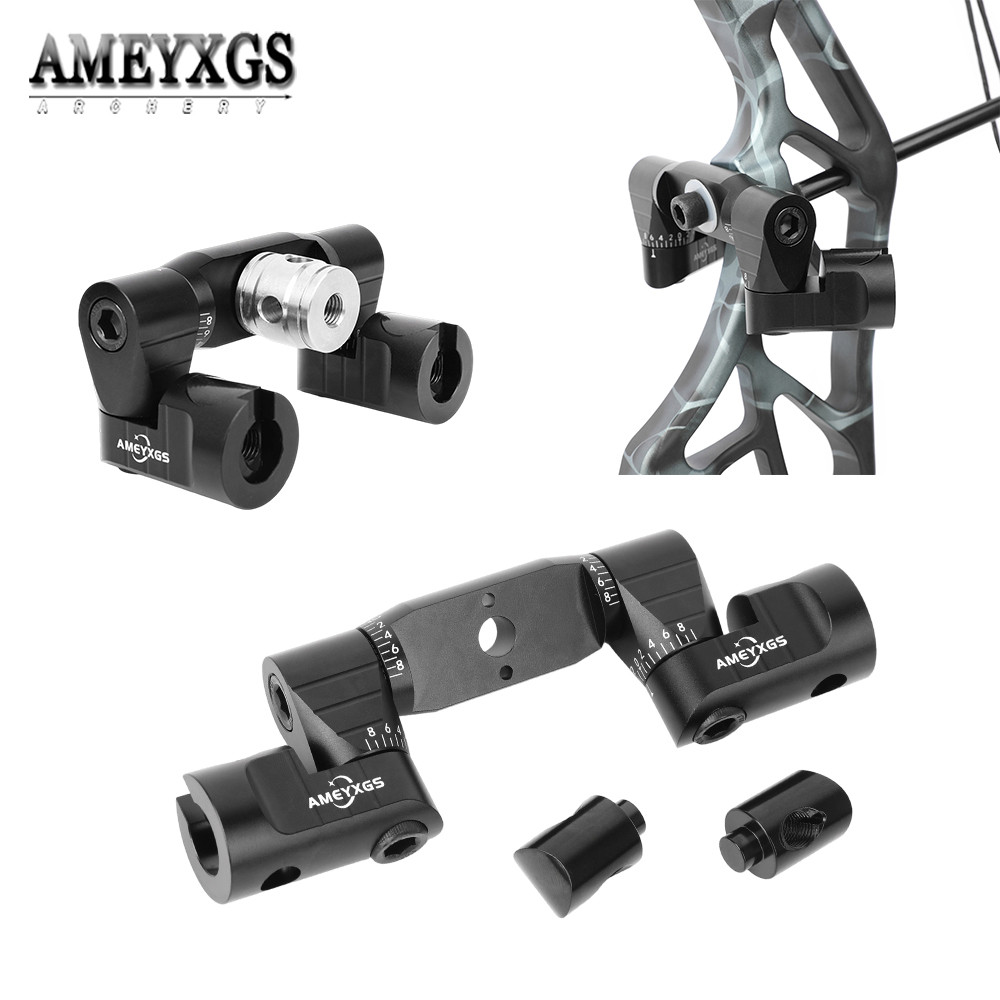 Archery V-Bar Aluminum Alloy Balance Bar Stabiliser Double-D V-Seat Recurve Compound Bow Hunting