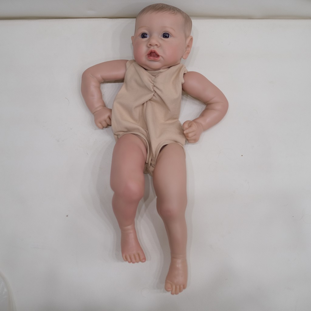Npk 22Inch Reborn Saskia Doll Kit Lifelike Newborn Doll Kit Painted Doll Kit Unfinished Doll Parts