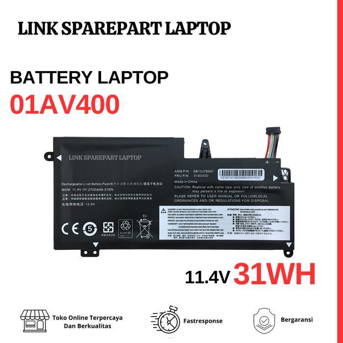 BERGARANSI Baterai Laptop 01AV400 Laptop Battery Leno 01AV401 01AV402 01AV435 01AV436 01AV437