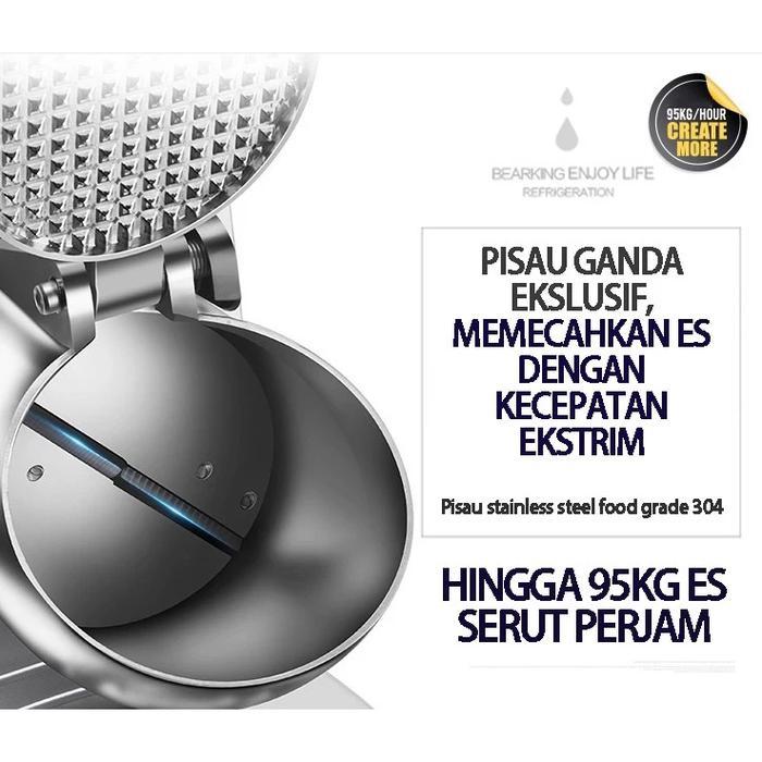 Serutan Es Elektrik & Box Penampung/Mesin Es Serut Halus Untuk Es Campur Dan Jus Redy Stok