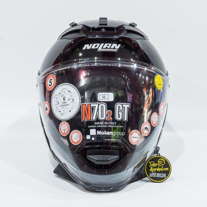 Nolan N70.2 Gt Classic 003 Glossy Black Helm Modular