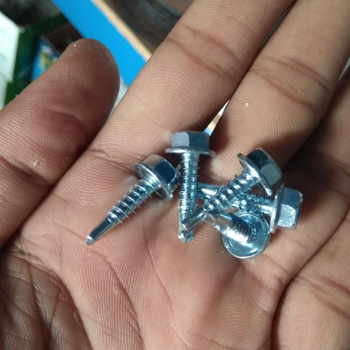 Skrup Baja Ringan 10 X 19 Kode L - Paku Roofing - Baut Roofing