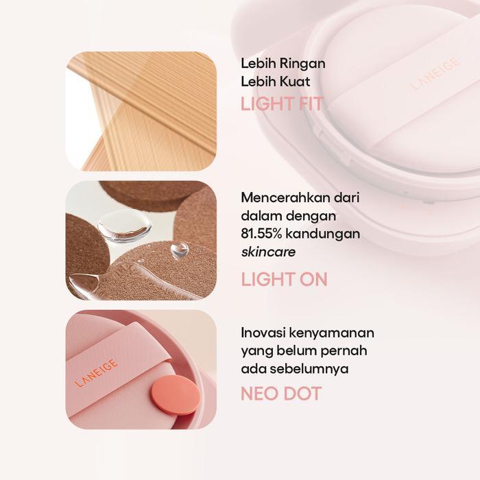 Laneige Neo Cushion Glow Refill 15Gr - Mencerahkan, Wajah, Cushion
