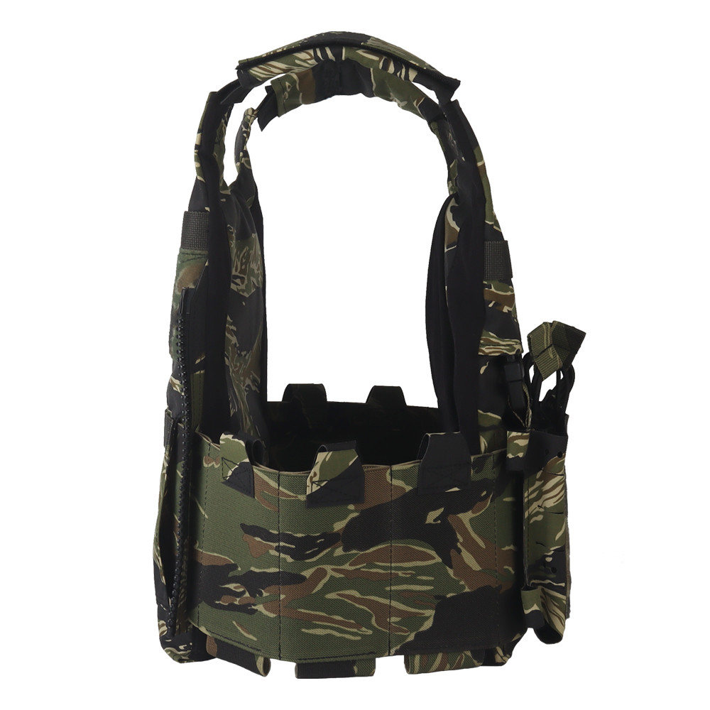 2In1 Modular Chest Rig/Plate Carrier Lv119 Set, Tiger Stripes Multi-Mission Airsoft Tactical