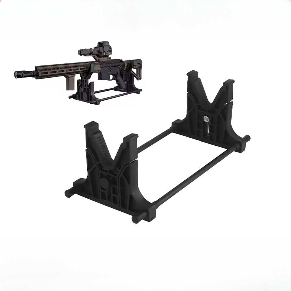 Tactical Dual-Purpose Display Stand Hunting Airsoft Gear Holder Cradle For M4 Ar15 Ak47 Mauser