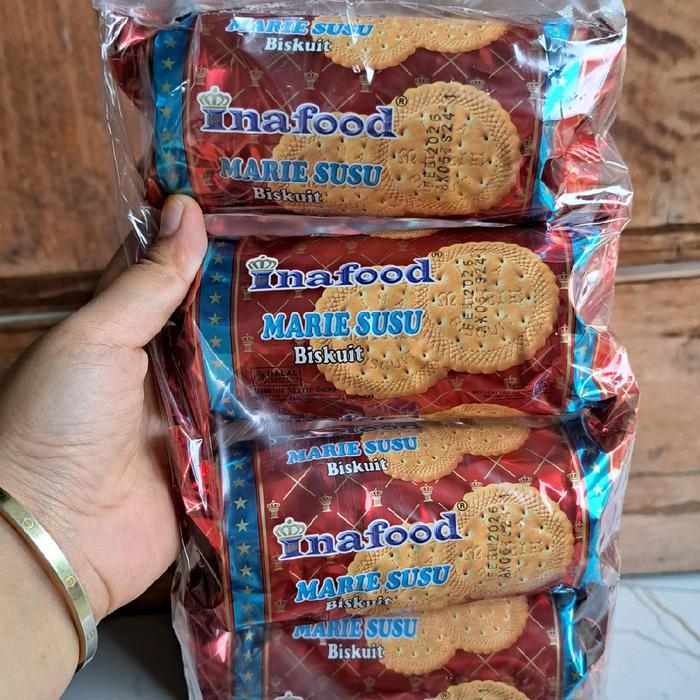 "New" Ecer 1 Roll Biskuit Marie Susu Inafood - Snack Cookies