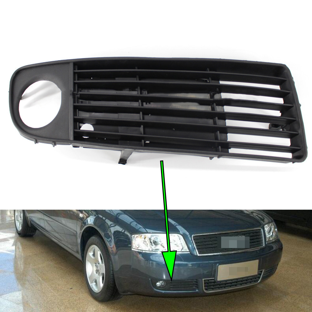 Fog Light Cover For Audi A6 C5 Avant Quattro 1998~2002 Fog Lamp Cover Front Lower Bumper Car Fog