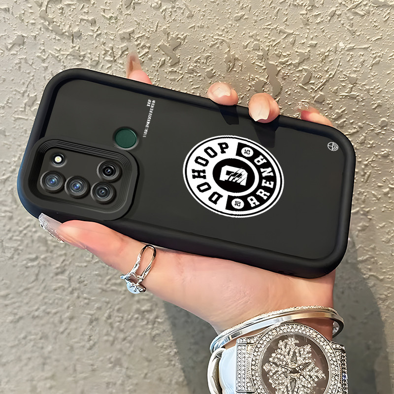 Casing Hp Untuk Realme 7i Realme C17 Case Trendy Black Sticker Kasing Anti Guncangan Cesing Kesing S