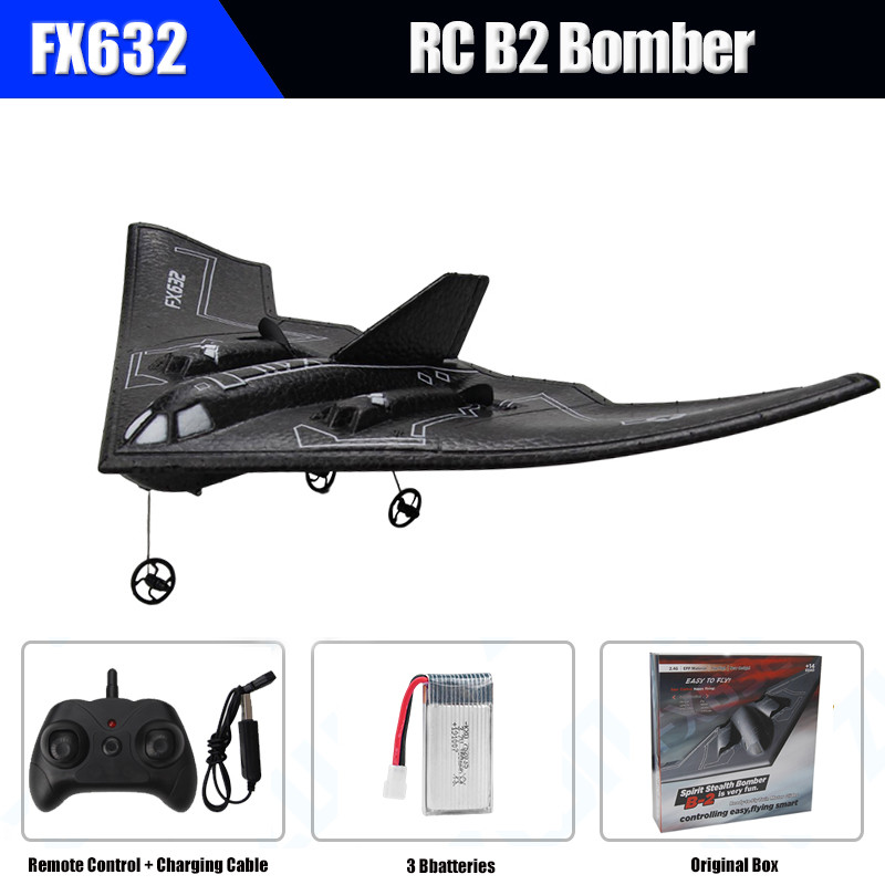 Rc Plane B2 Stealth Bomber 2Ch 34Cm Wingspain Cessna 2.4G Remote Control Airplane Aircraft Drone
