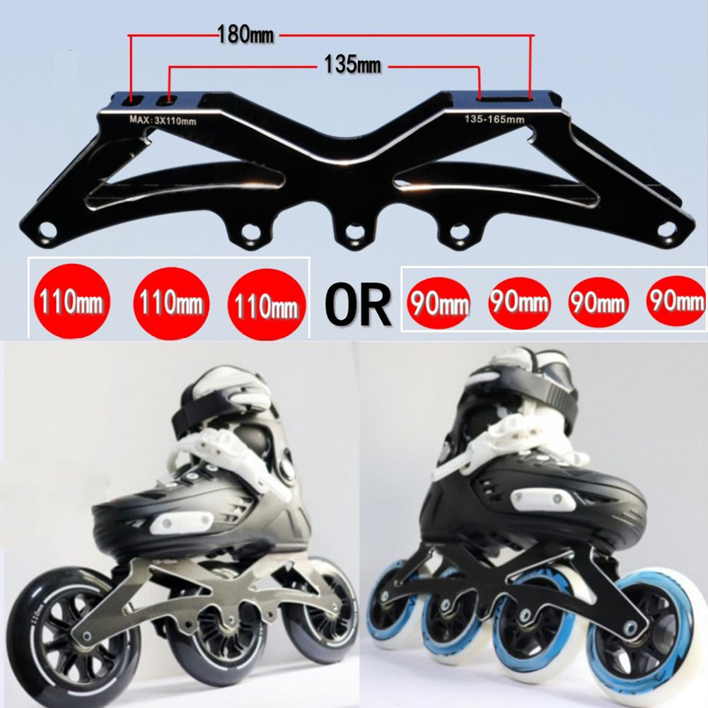 Lnline Skate Wheel Bracket Speed Skates Frame Base 4 Wheel Transfer 3 Wheels Inline Skate Aluminum