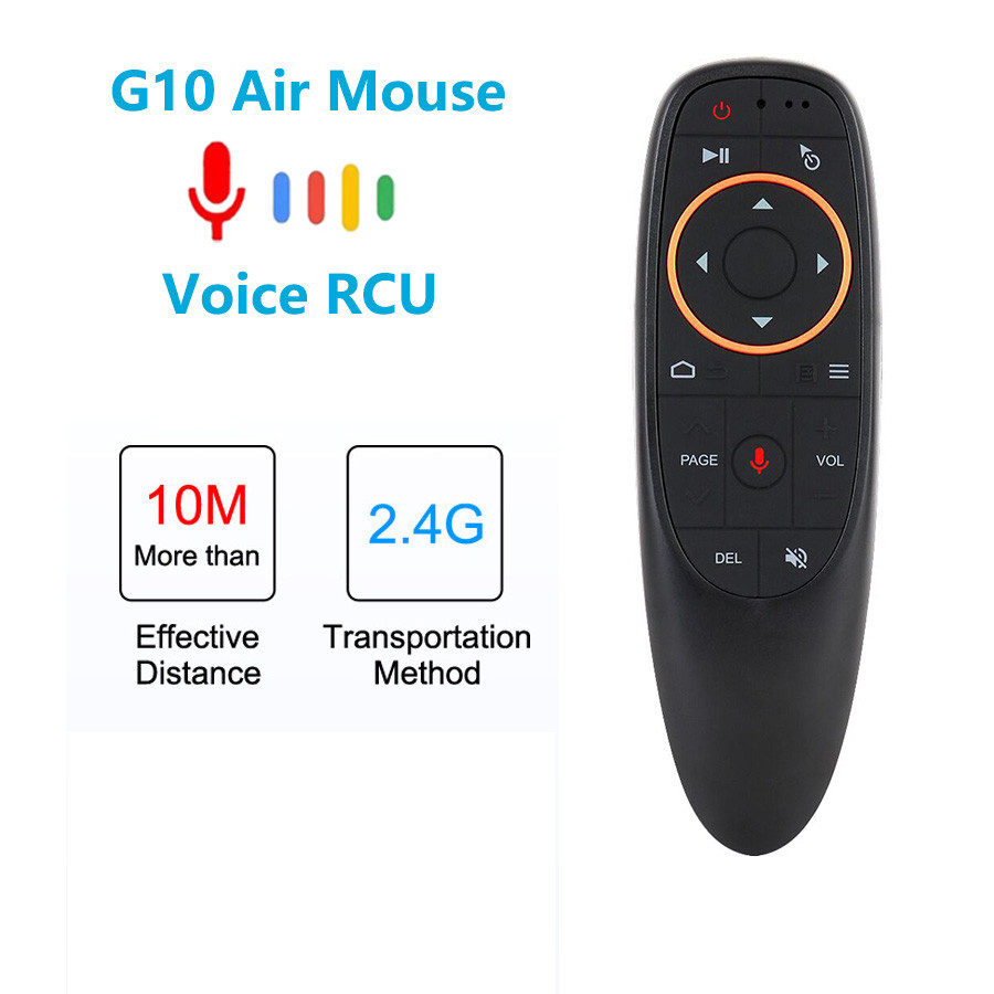 G10 Air Mouse Voice Control with Gyro Sensing Game 2.4GHz Wireless Smart Remote G10 for X96 H96 A95X