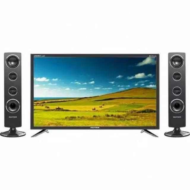 LED TV POLYTRON 24 - 32 INCH DENGAN HOME TEATER SPEAKER BAGUS GARANSI RESMI - 32 INCH