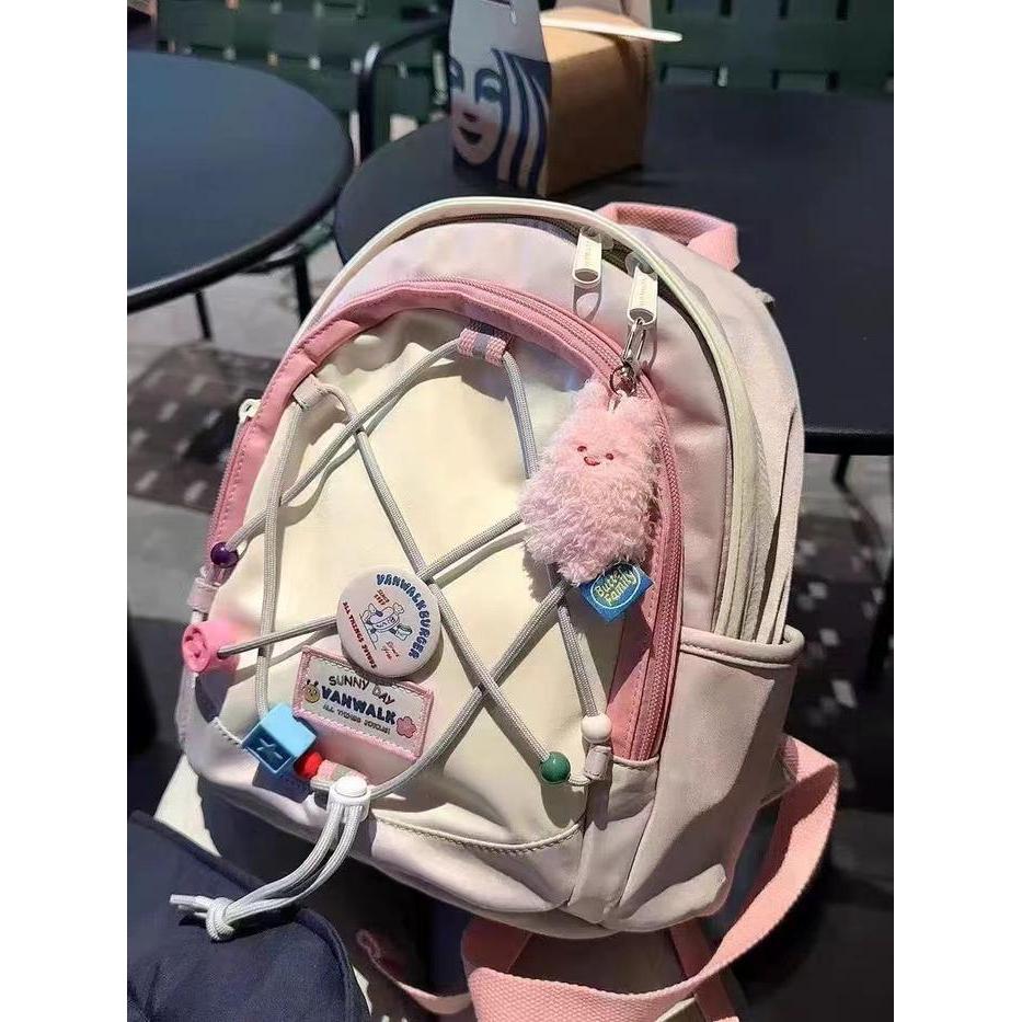 Sedia tas ransel sekolah wanita tas sekolah y2k aesthetic backpack Mini tas ransel cewek Ransel