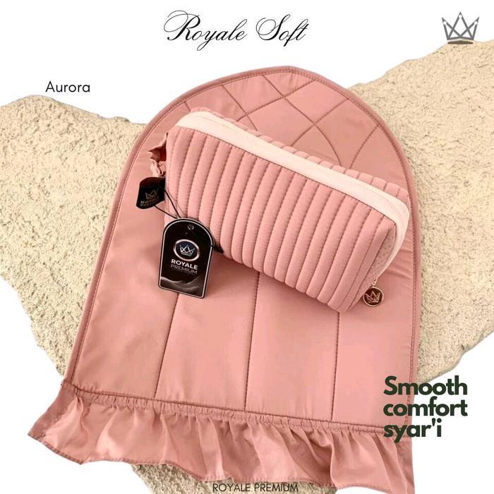 Mukena Travel Royale Soft Polos Katun Import Adem by Royale Premium Renda Pouch Cantik Viscose
