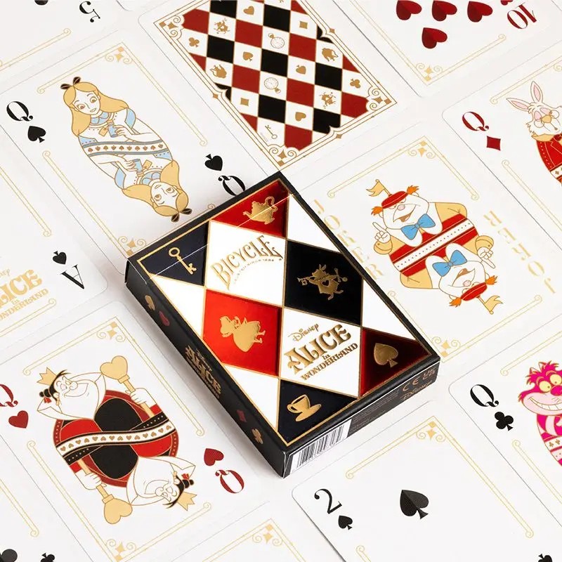 New Disney Alice in Wonderland Poker Anime Playing Cards Creative Board Game Entertainment Poker