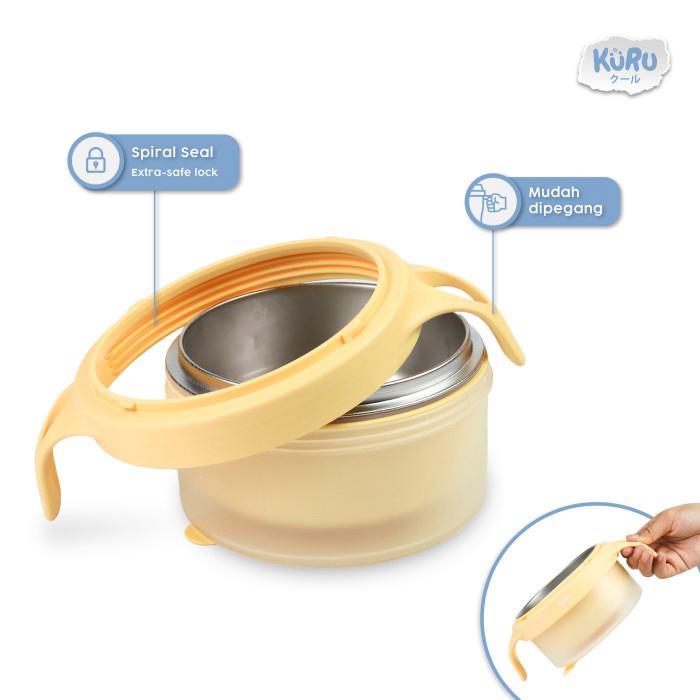 KURU SP40 STAINLESS STEEL 316L KIDS BOWL MANGKOK MAKAN STAINLESS ANAK